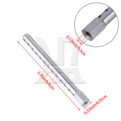 BQLZR 1pc RC1:10 Car Shell Column 102037S Silver Aluminum Alloy Remote Control Car
