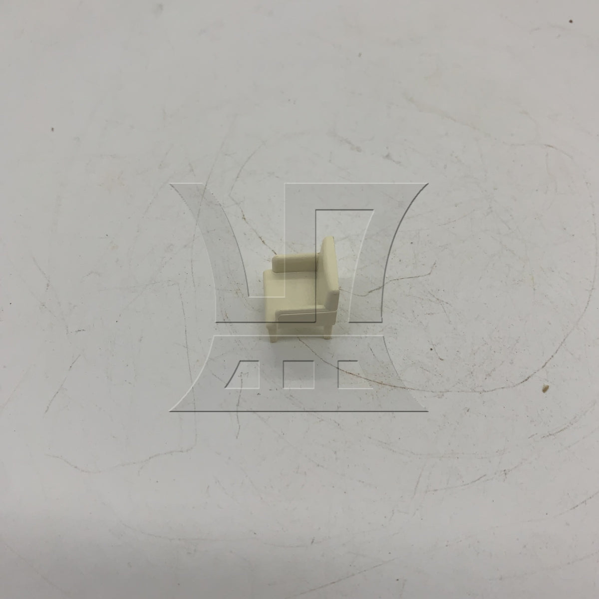 BQLZR 1pc Mini Furniture Sofa Chair 1:50 Beige For Model Furniture Sand Table Model