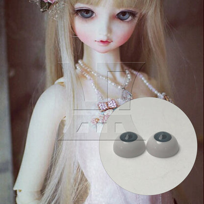 BQLZR 2pcs Half Covered Eyeball 26mm Grey for Human Model