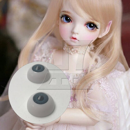 BQLZR 2pcs Half Covered Eyeball 26mm Grey for Human Model