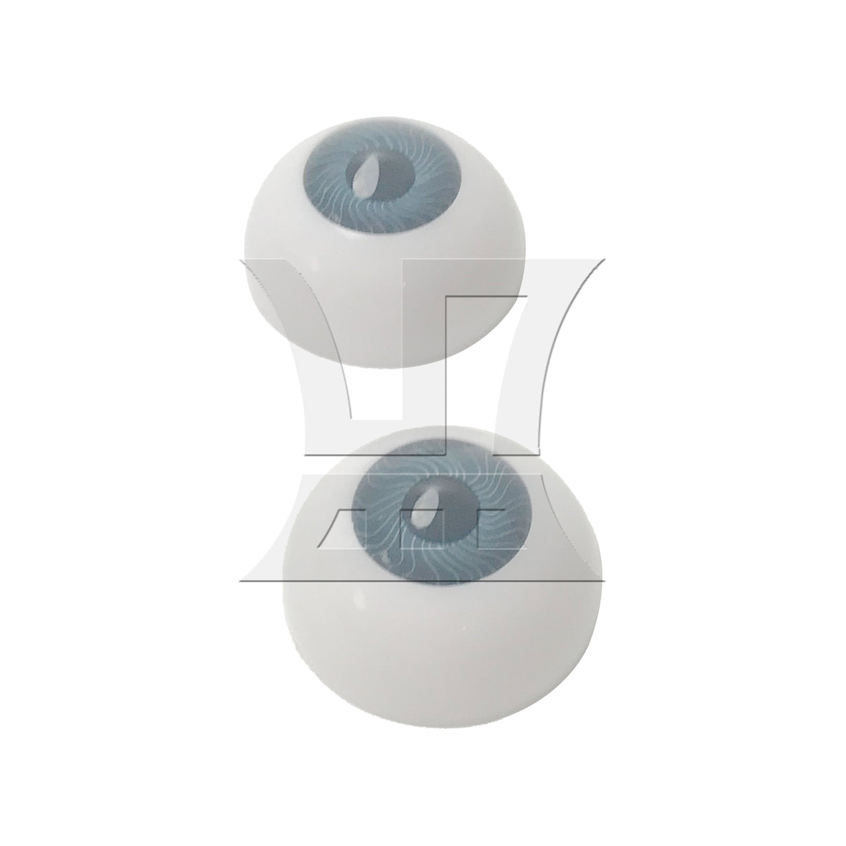 BQLZR 2pcs Half Covered Eyeball 26mm Grey for Human Model