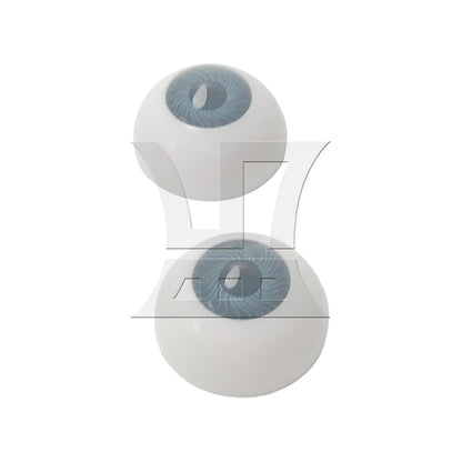 BQLZR 2pcs Half Covered Eyeball 26mm Grey for Human Model
