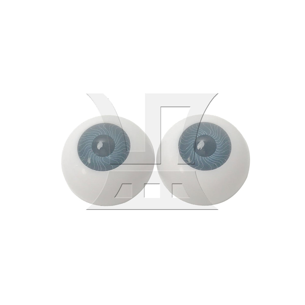 BQLZR 2pcs Half Covered Eyeball 26mm Grey for Human Model