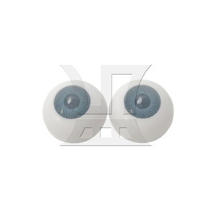 BQLZR 2pcs Half Covered Eyeball 26mm Grey for Human Model