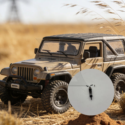 BQLZR 1pc RC1:12 Off Road Front Shock Absorber 0016 Titanium Color Model Car Repair Replacement Spare Parts