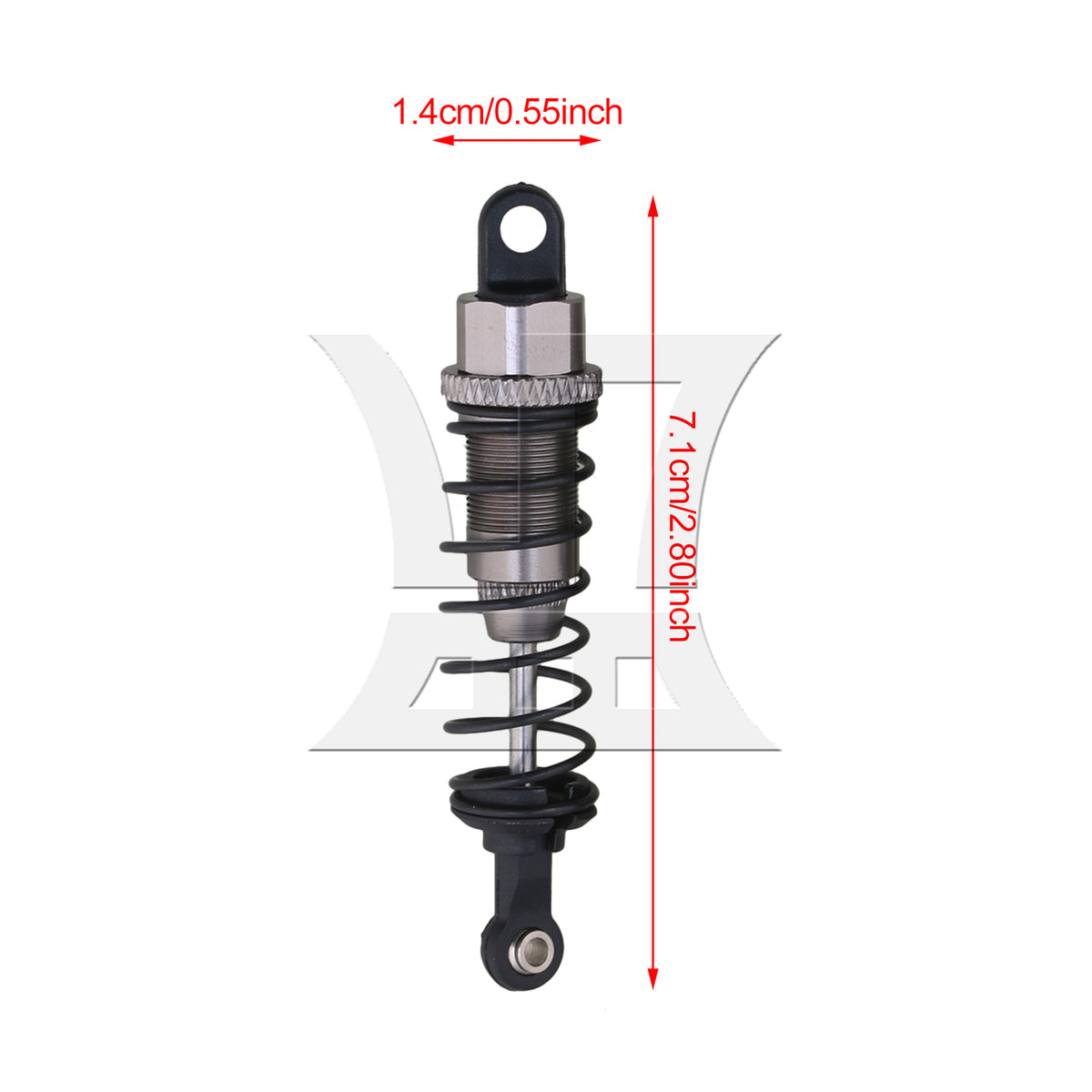 BQLZR 1pc RC1:12 Off Road Front Shock Absorber 0016 Titanium Color Model Car Repair Replacement Spare Parts