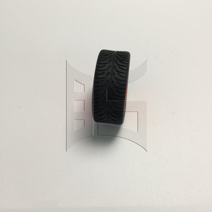 BQLZR 1pc RC1:10 On Road Car Tire and 5-Hole Wheel Rim for Model Car Repair Replacement Spare Parts