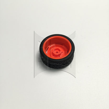 BQLZR 1pc RC1:10 On Road Car Tire and 5-Hole Wheel Rim for Model Car Repair Replacement Spare Parts