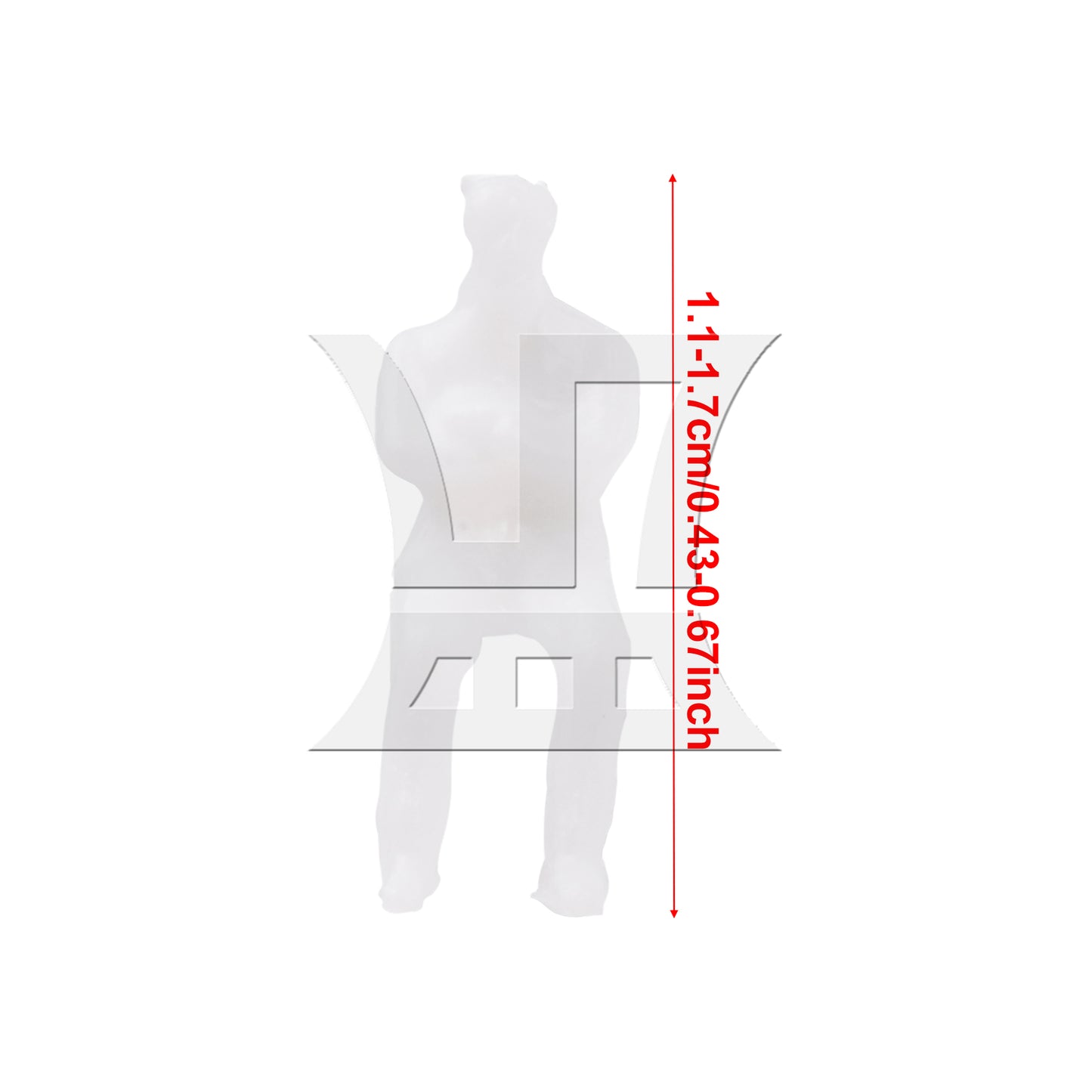 BQLZR 100 Pieces 1:100 Scale People Mannequin Model Unpainted Figures Men & Women