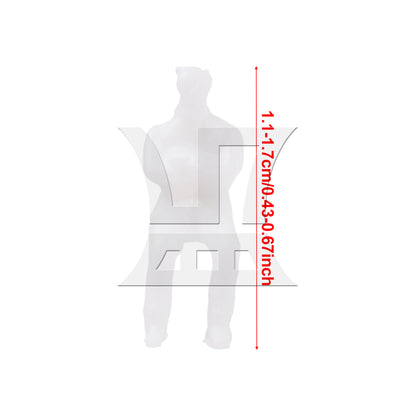 BQLZR 100 Pieces 1:100 Scale People Mannequin Model Unpainted Figures Men & Women