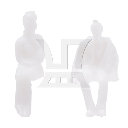 BQLZR 100 Pieces 1:100 Scale People Mannequin Model Unpainted Figures Men & Women
