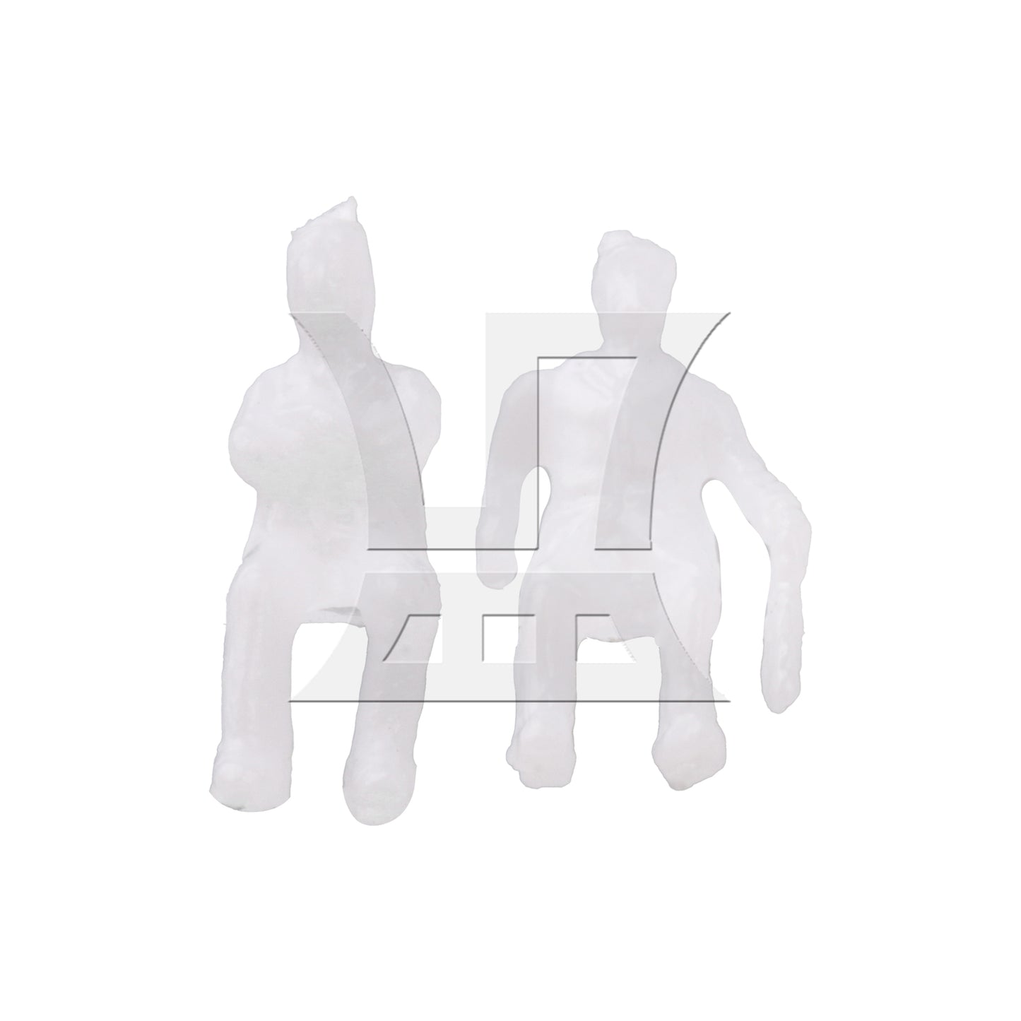 BQLZR 100 Pieces Unpainted Architecture White Model Figures 1:150 Scale Men Women