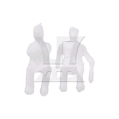 BQLZR 100 Pieces Unpainted Architecture White Model Figures 1:150 Scale Men Women