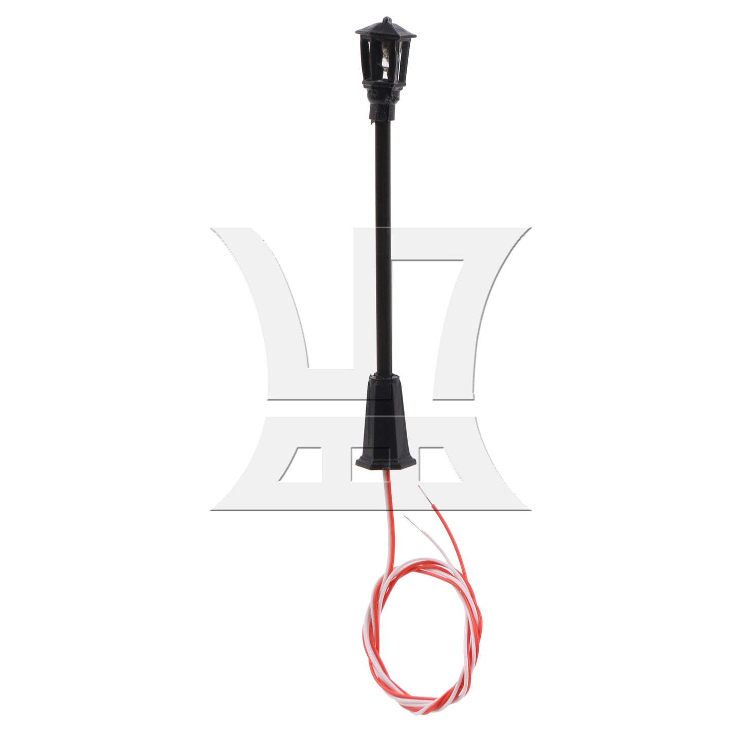 BQLZR 50 Pieces 1:100 Model Layout Street Outdoor Light Layout Lamppost 6V/3V B-6