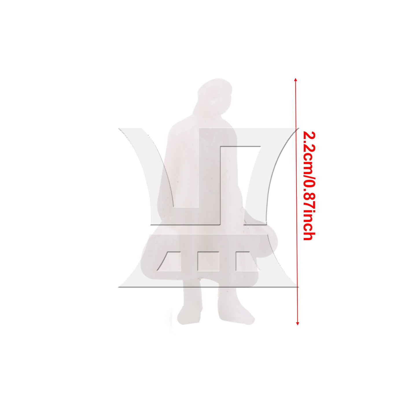 BQLZR 100 Pieces 1:87 Scale People Mannequin Model Unpainted Figures Men and Women
