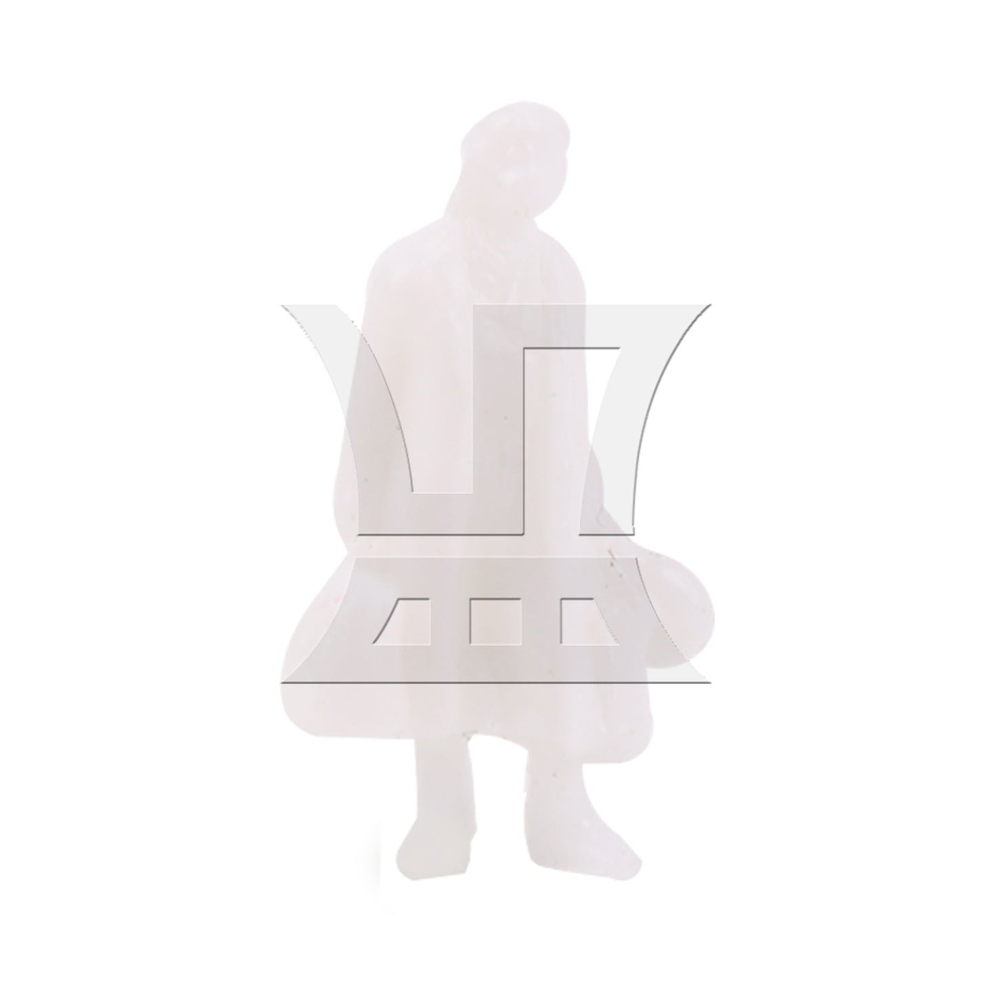 BQLZR 100 Pieces 1:87 Scale People Mannequin Model Unpainted Figures Men and Women
