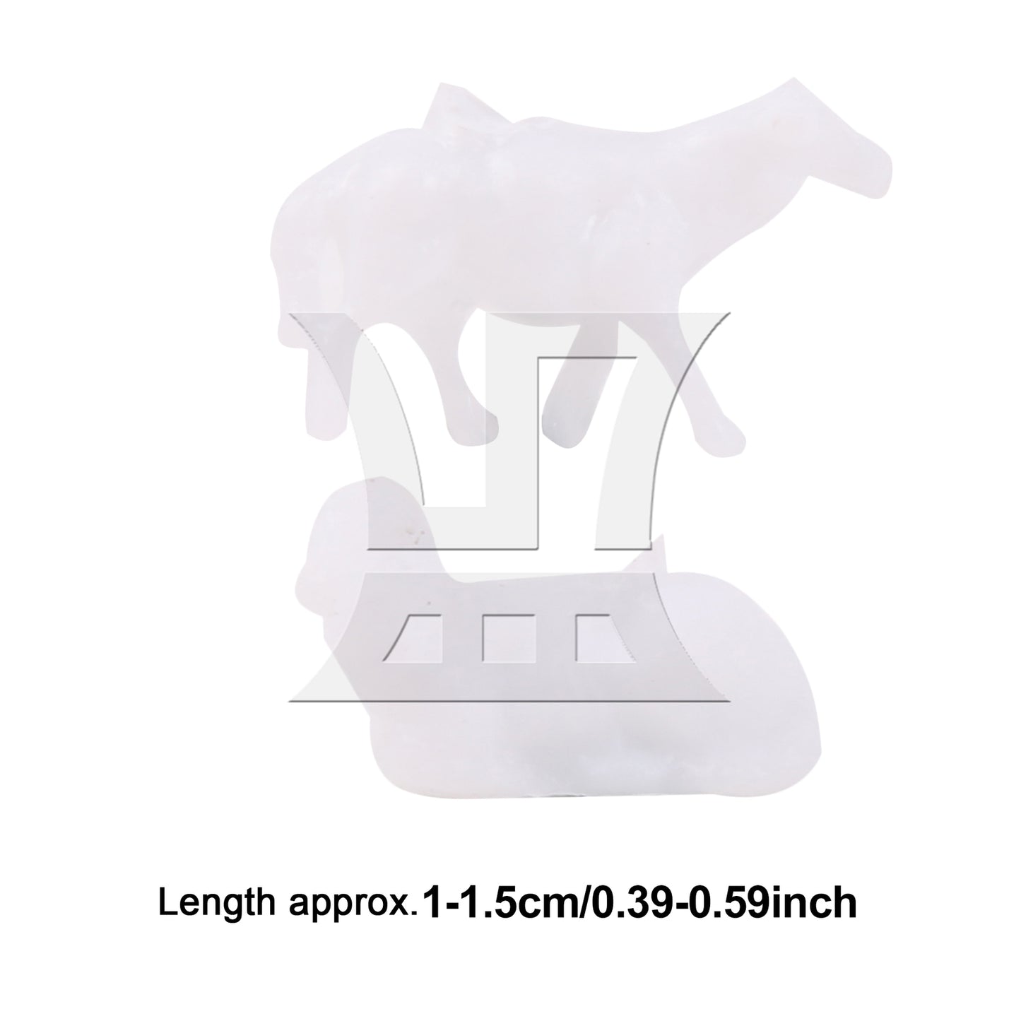 BQLZR 100 Pieces Unpainted Sheep Miniature Architectural Models 1:87 0.39" to 0.59"