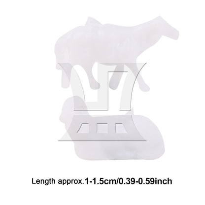 BQLZR 100 Pieces Unpainted Sheep Miniature Architectural Models 1:87 0.39" to 0.59"