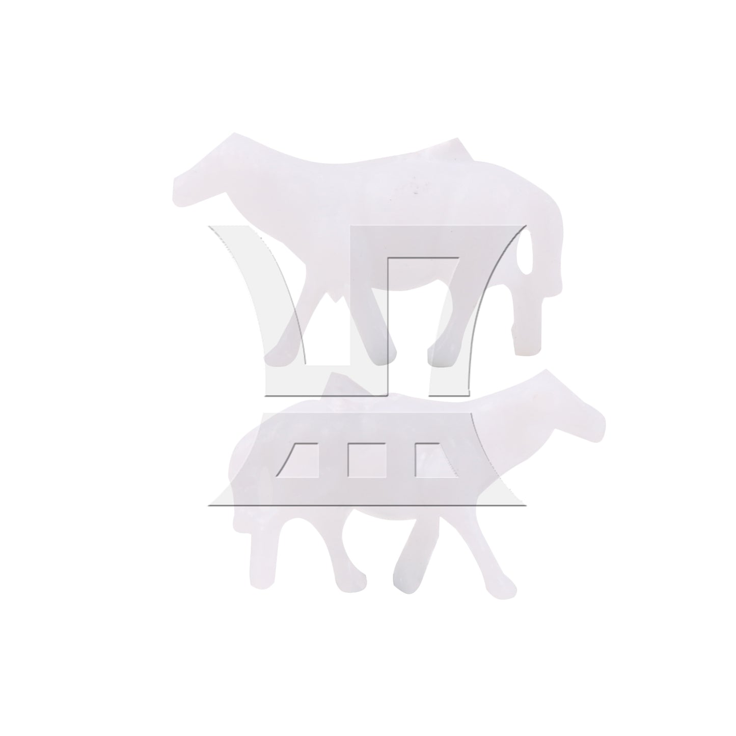 BQLZR 100 Pieces Unpainted Sheep Miniature Architectural Models 1:87 0.39" to 0.59"