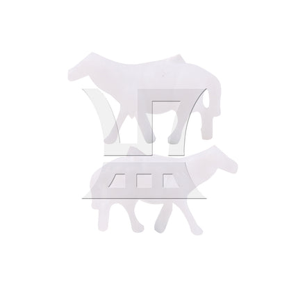 BQLZR 100 Pieces Unpainted Sheep Miniature Architectural Models 1:87 0.39" to 0.59"