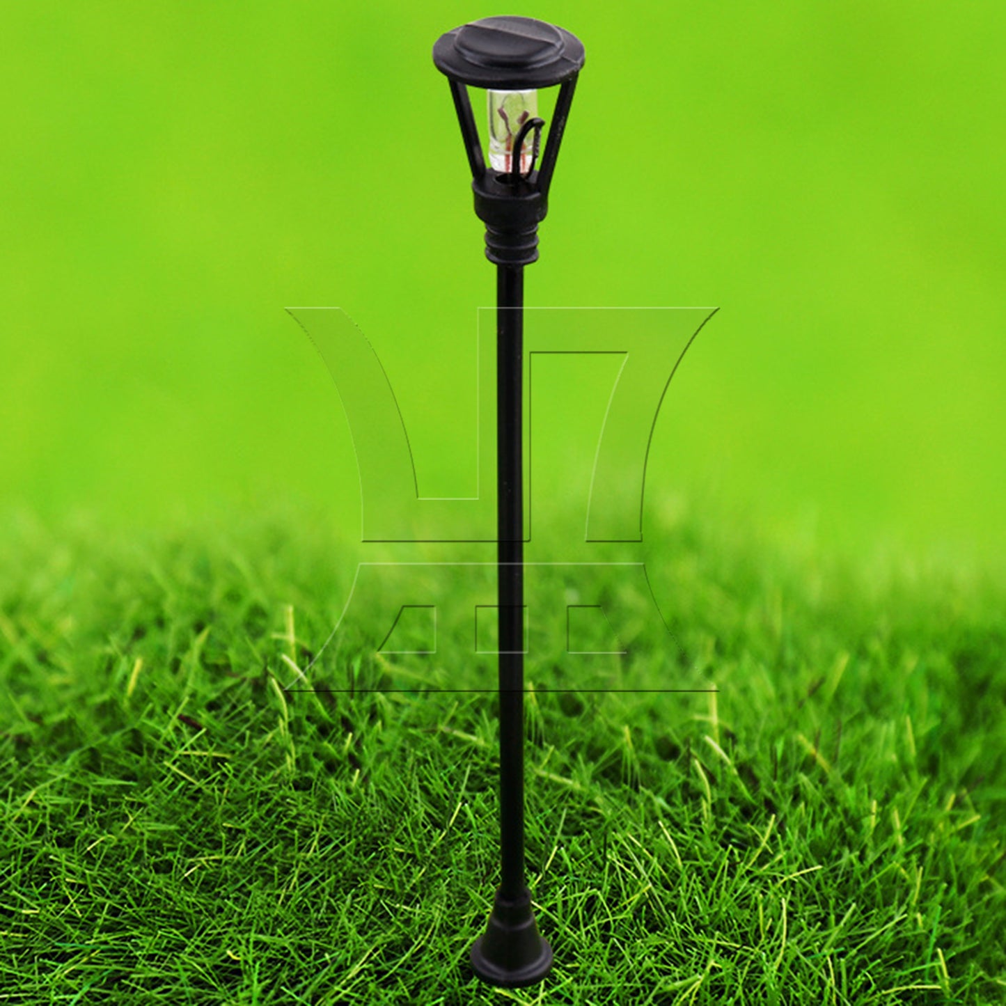 BQLZR 50 Pieces Single-End Model Lamppost for Scene Layout 6V/3V B-11 1:100 Scale