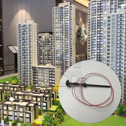 BQLZR 50 Pieces Single-End Model Lamppost for Scene Layout 6V/3V B-11 1:100 Scale