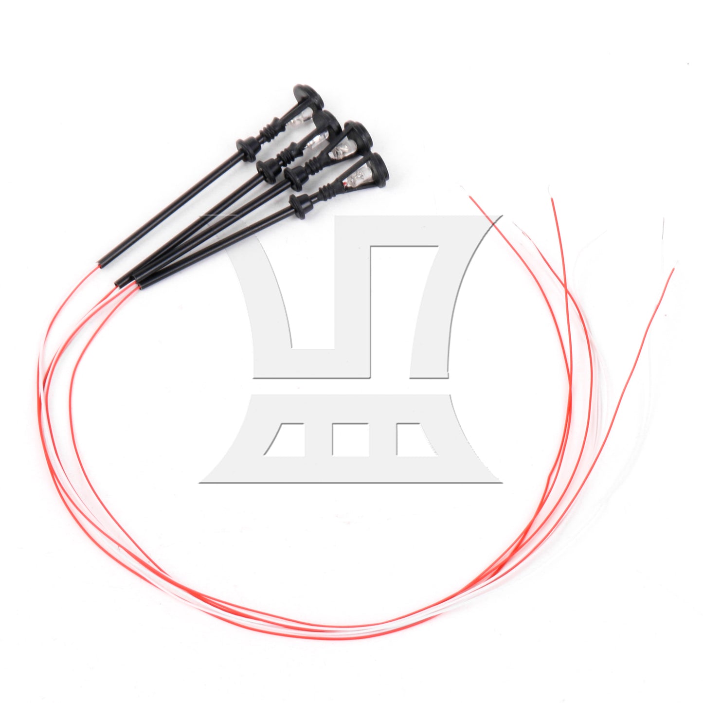 BQLZR 50 Pieces Single-End Model Lamppost for Scene Layout 6V/3V B-11 1:100 Scale