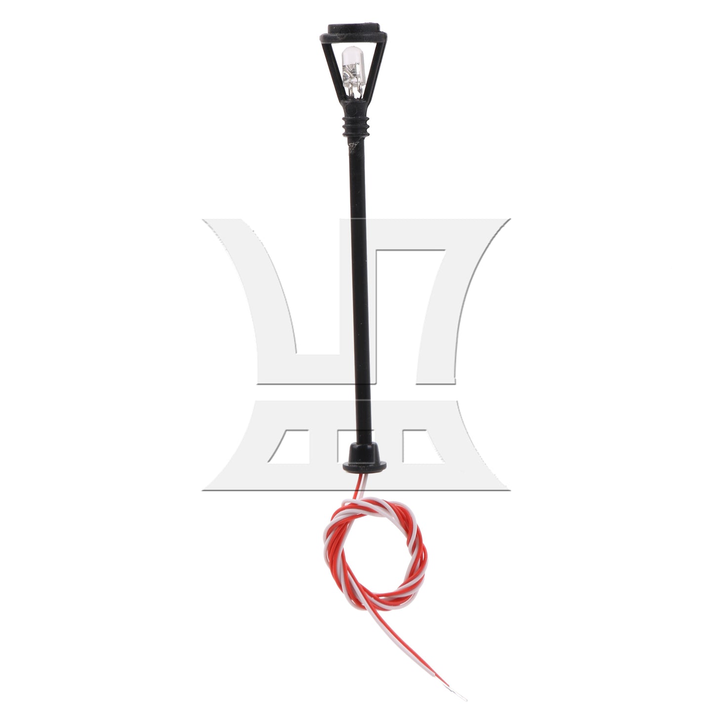 BQLZR 50 Pieces Single-End Model Lamppost for Scene Layout 6V/3V B-11 1:100 Scale