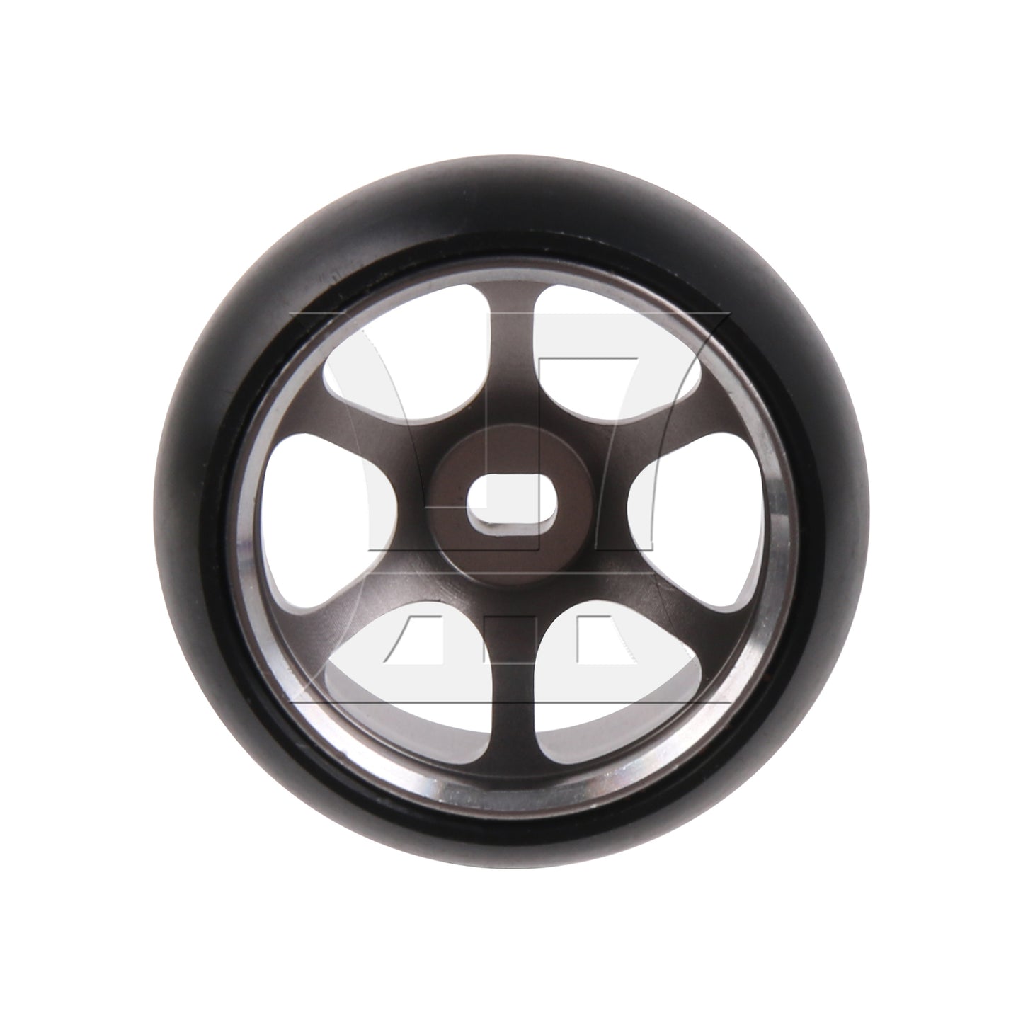 BQLZR RC1:28 Drift 6 Spoke Wheel Tyre 0.98" Replacement for Mini-Z Titanium Color