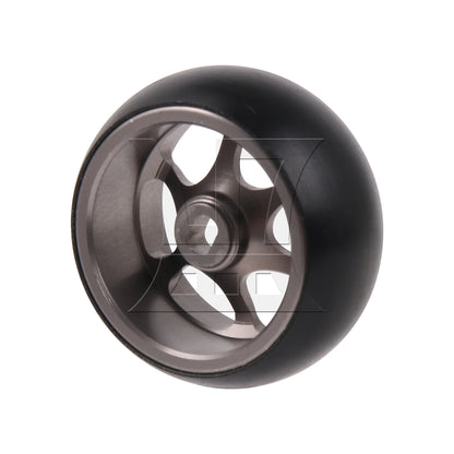 BQLZR RC1:28 Drift 6 Spoke Wheel Tyre 0.98" Replacement for Mini-Z Titanium Color
