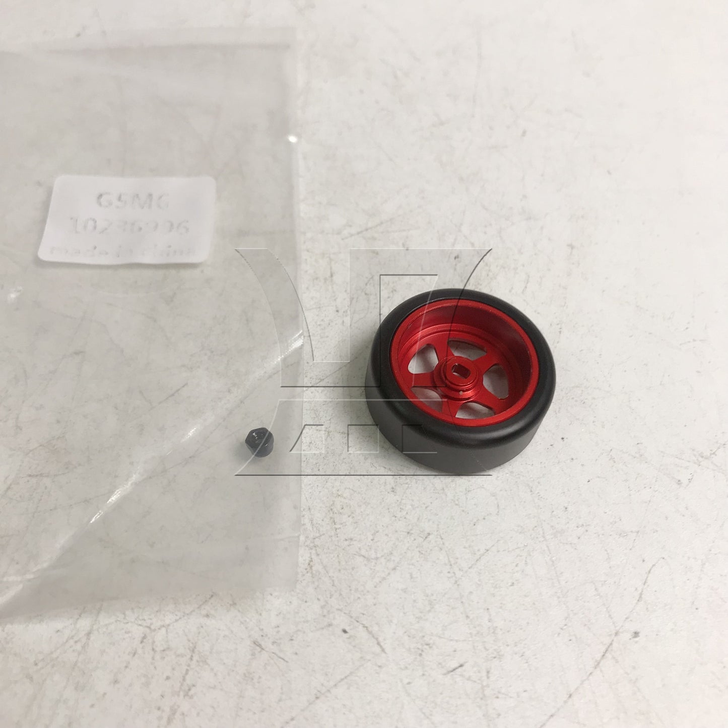 BQLZR RC Red Drift Al. Wheel Tyre 1.14 inch Star-Shaped Replacement for K969 1:28