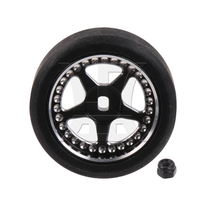 BQLZR RC 1:28 Drift Wheel Tyre 29mm Outer Dia Replacement for K969 K989 P929 Black