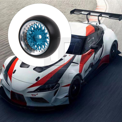 BQLZR RC1:28 Drift Wheel Tyre 0.98" Outer Dia Replacement for K969 K989 P929 Blue