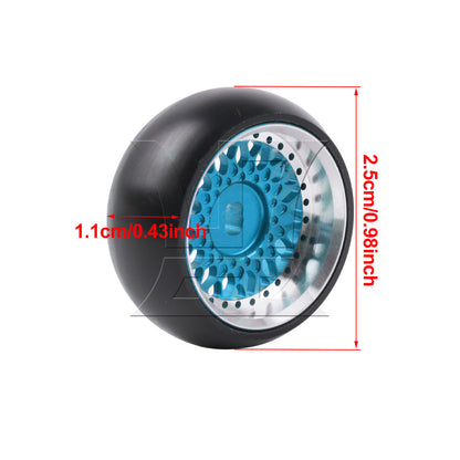 BQLZR RC1:28 Drift Wheel Tyre 0.98" Outer Dia Replacement for K969 K989 P929 Blue