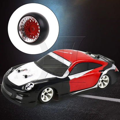 BQLZR RC1:28 Drift Wheel Tyre Replacement for K969-06R 0.98inch Outer Diameter Red