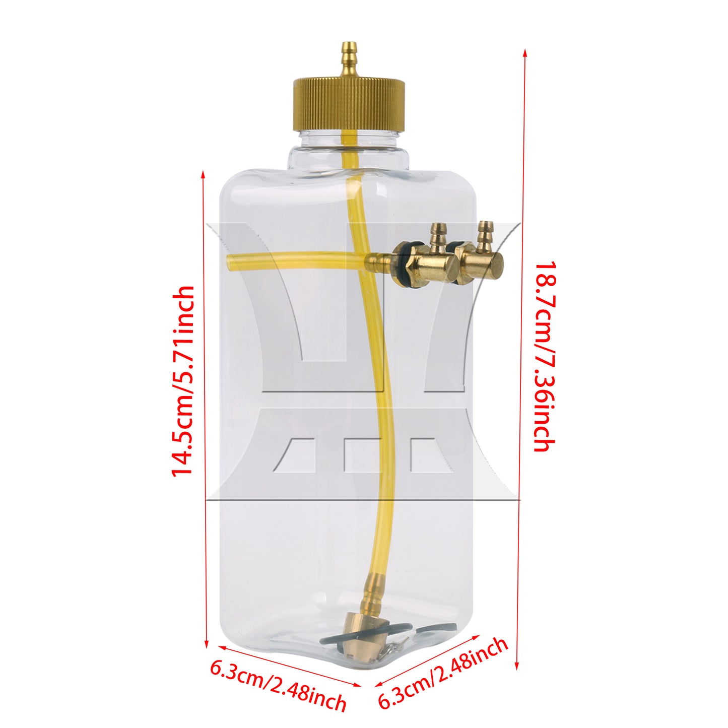 BQLZR 1pc Model Aircraft Transparent Oil Tank 500ml Remote Control Oil Tank