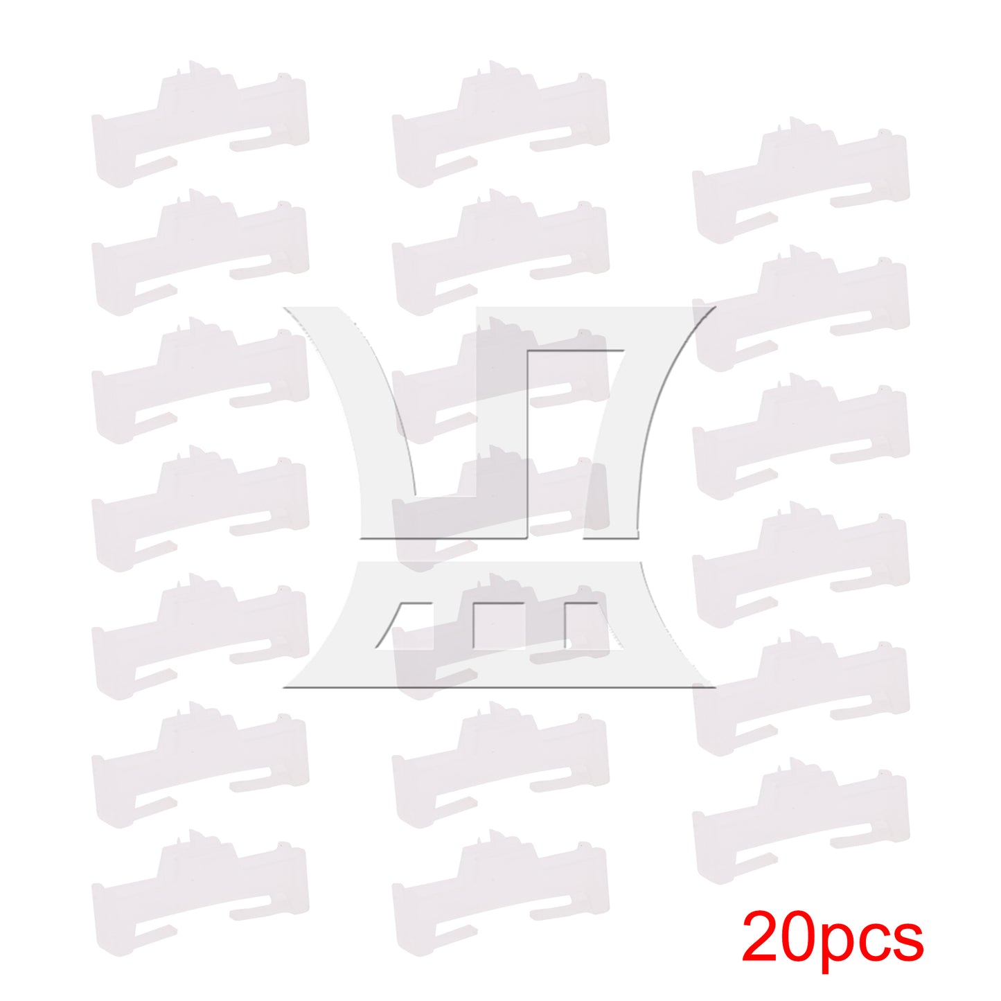 BQLZR 20pcs RC Servo Cable Clips Lock Transparent White for Upgrading and Replacing Buckles