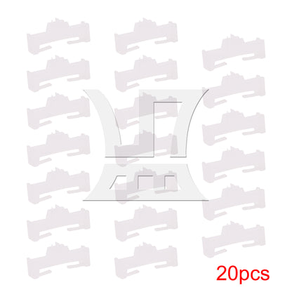 BQLZR 20pcs RC Servo Cable Clips Lock Transparent White for Upgrading and Replacing Buckles