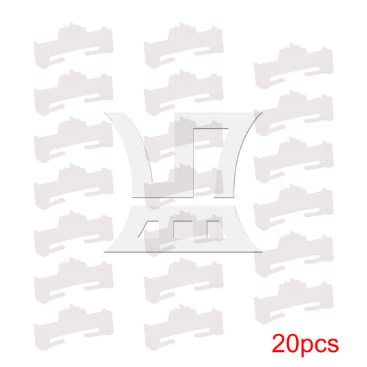 BQLZR 20pcs RC Servo Cable Clips Lock Transparent White for Upgrading and Replacing Buckles