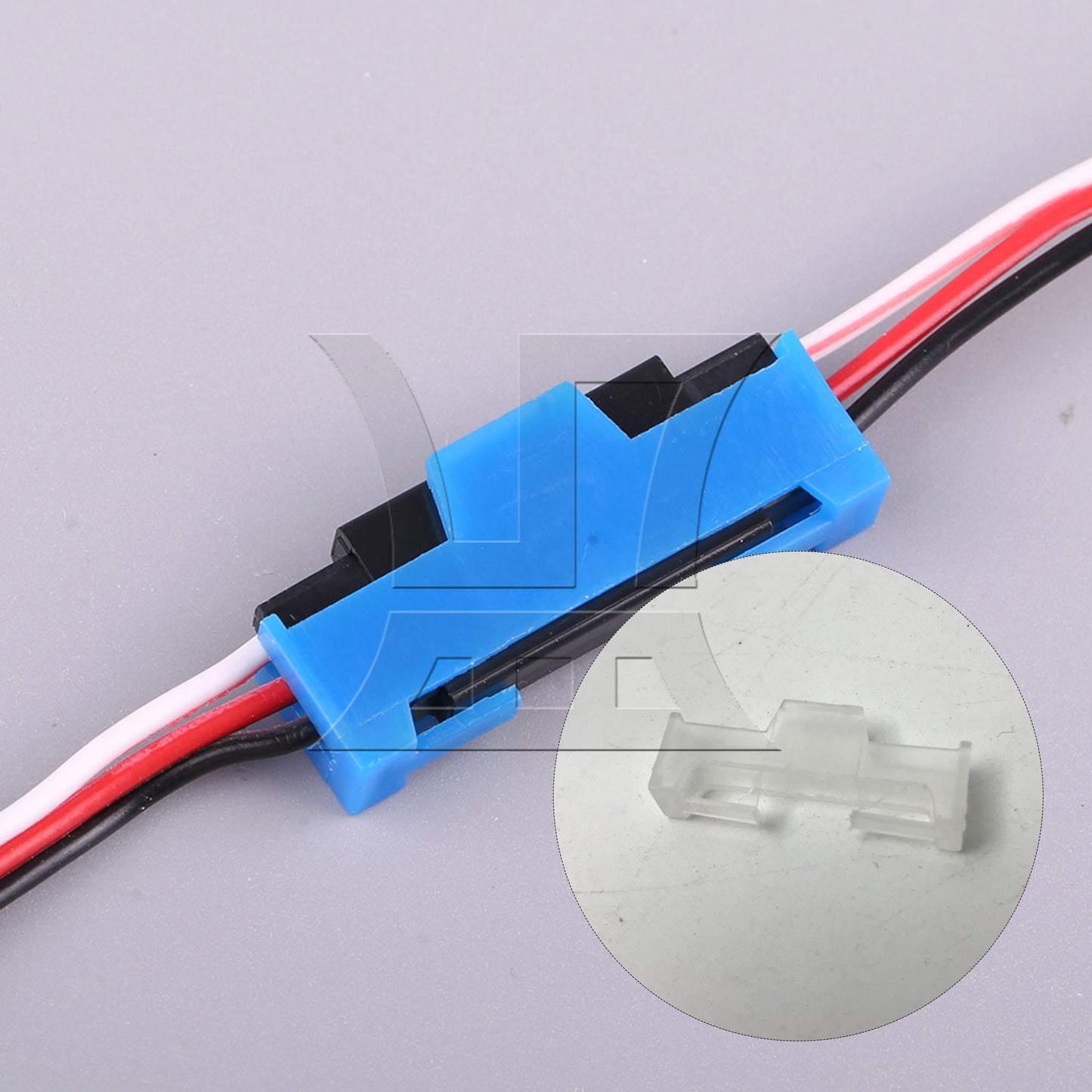 BQLZR 20pcs RC Servo Cable Clips Lock Transparent White for Upgrading and Replacing Buckles