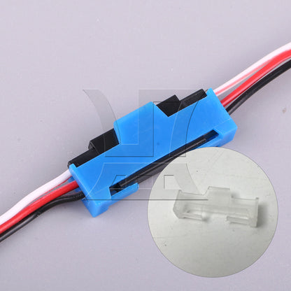 BQLZR 20pcs RC Servo Cable Clips Lock Transparent White for Upgrading and Replacing Buckles
