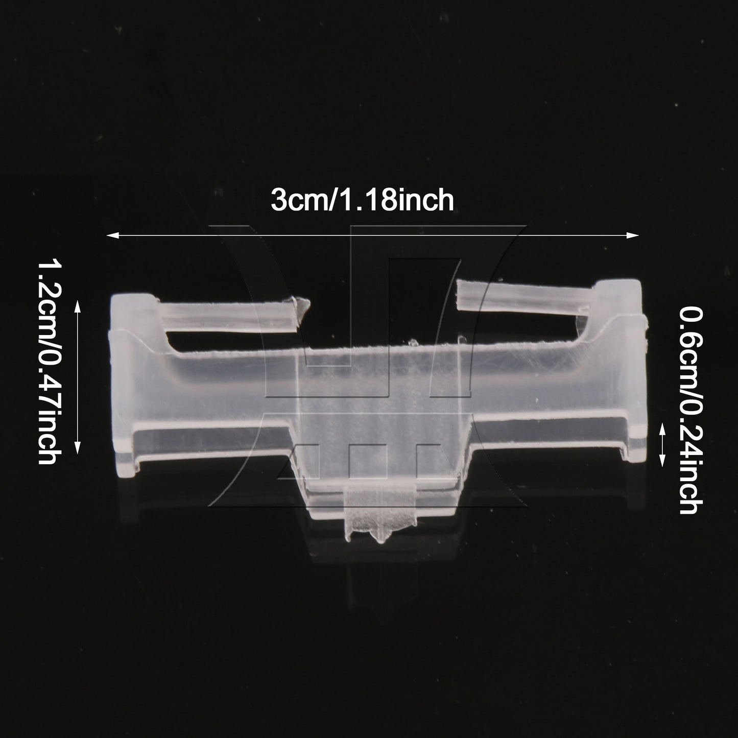 BQLZR 20pcs RC Servo Cable Clips Lock Transparent White for Upgrading and Replacing Buckles