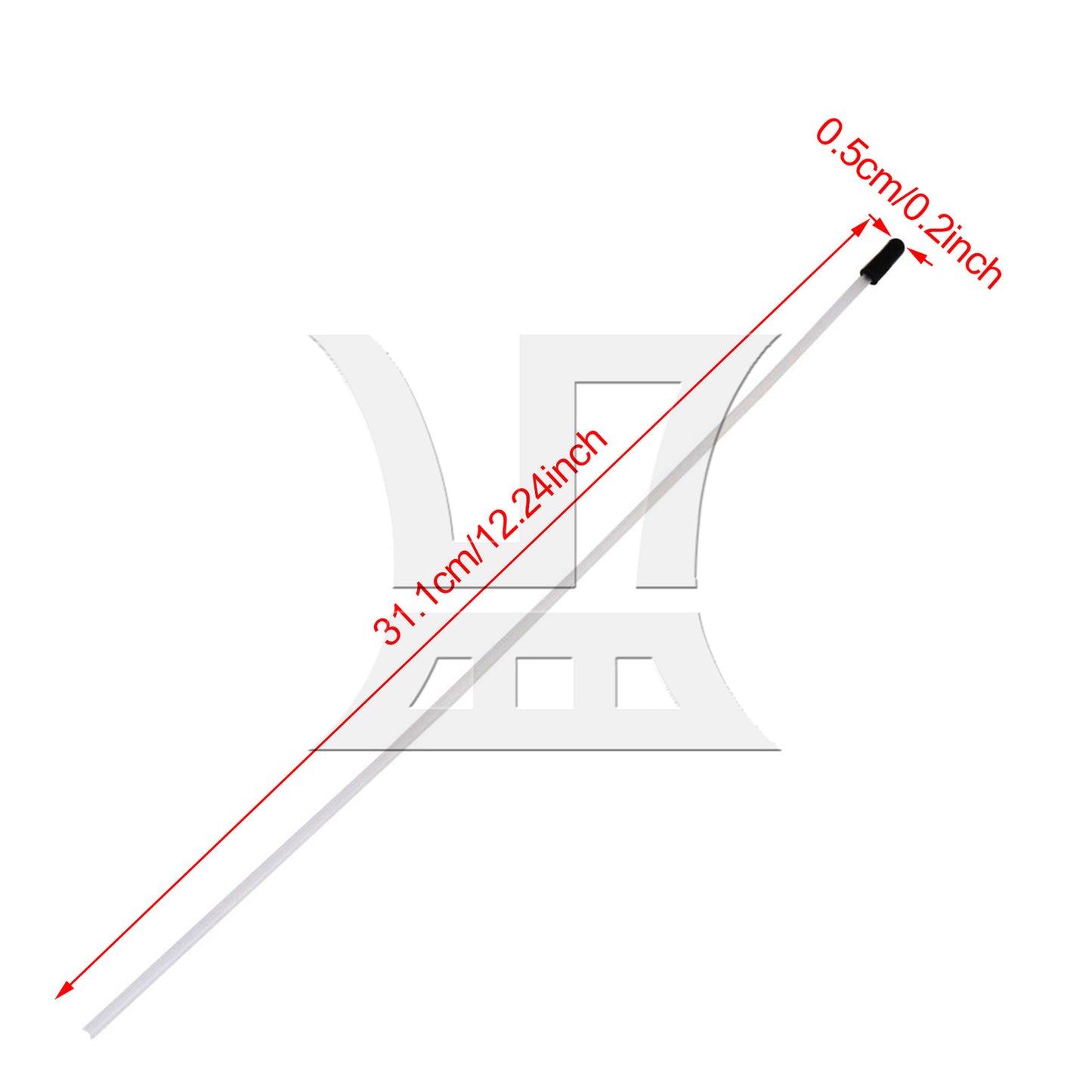 BQLZR 1pc RC1:10 Boat Plastic Antenna Base Transparent N10201W for Diy Model Projects