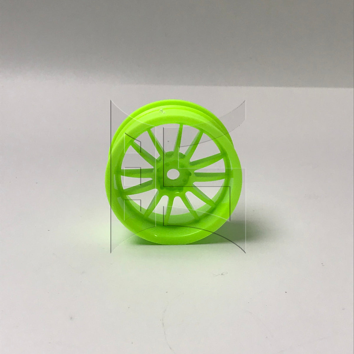 BQLZR 1pc RC1:10 On Road Car Plastic Wheel Rim 12-Spoke 110001G Green for Model Car Repair Replacement Spare Parts