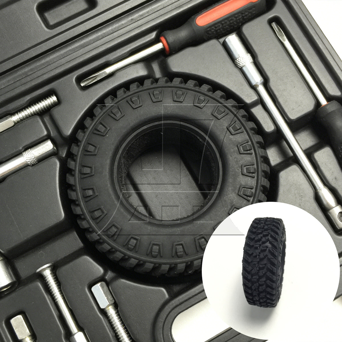 BQLZR 1pc Rc1:24 Climbing Car Tire 60mm C3053Bl Model Car Repair Replacement Spare Parts