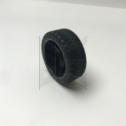BQLZR 1pc RC1:10 On Road Car Tire And Black Wheel Rim 20156 for Model Car Repair Replacement Spare Parts