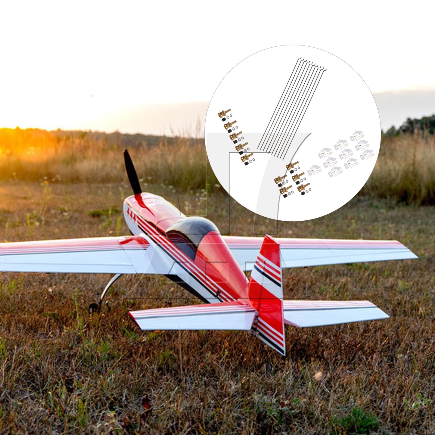 BQLZR RC Plane Servos， Suitable For Remote Control Airplane