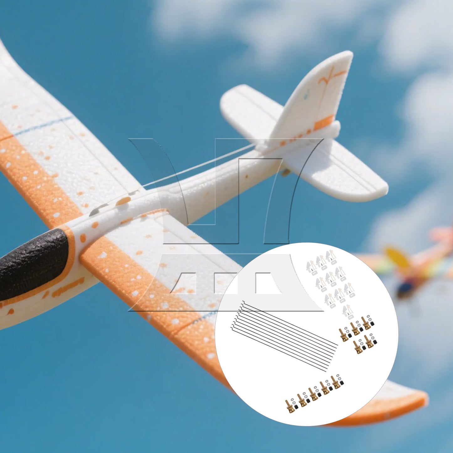BQLZR RC Plane Servos， Suitable For Remote Control Airplane