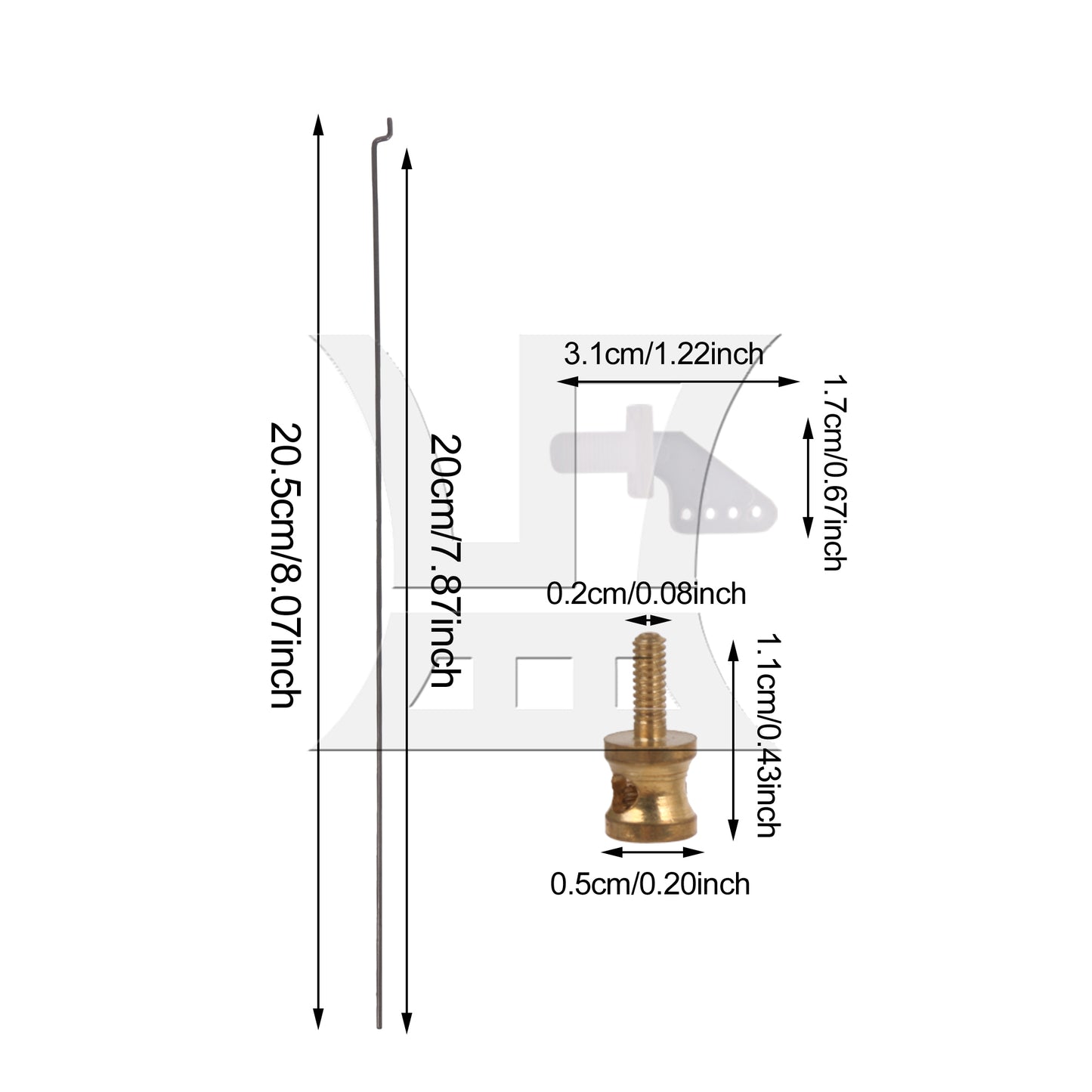 BQLZR RC Plane Servos， Suitable For Remote Control Airplane