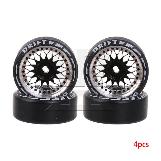 BQLZR 4pcs RC1:28 Drift Car Tires K969-20BL Black for Model Car Repair Replacement Spare Parts